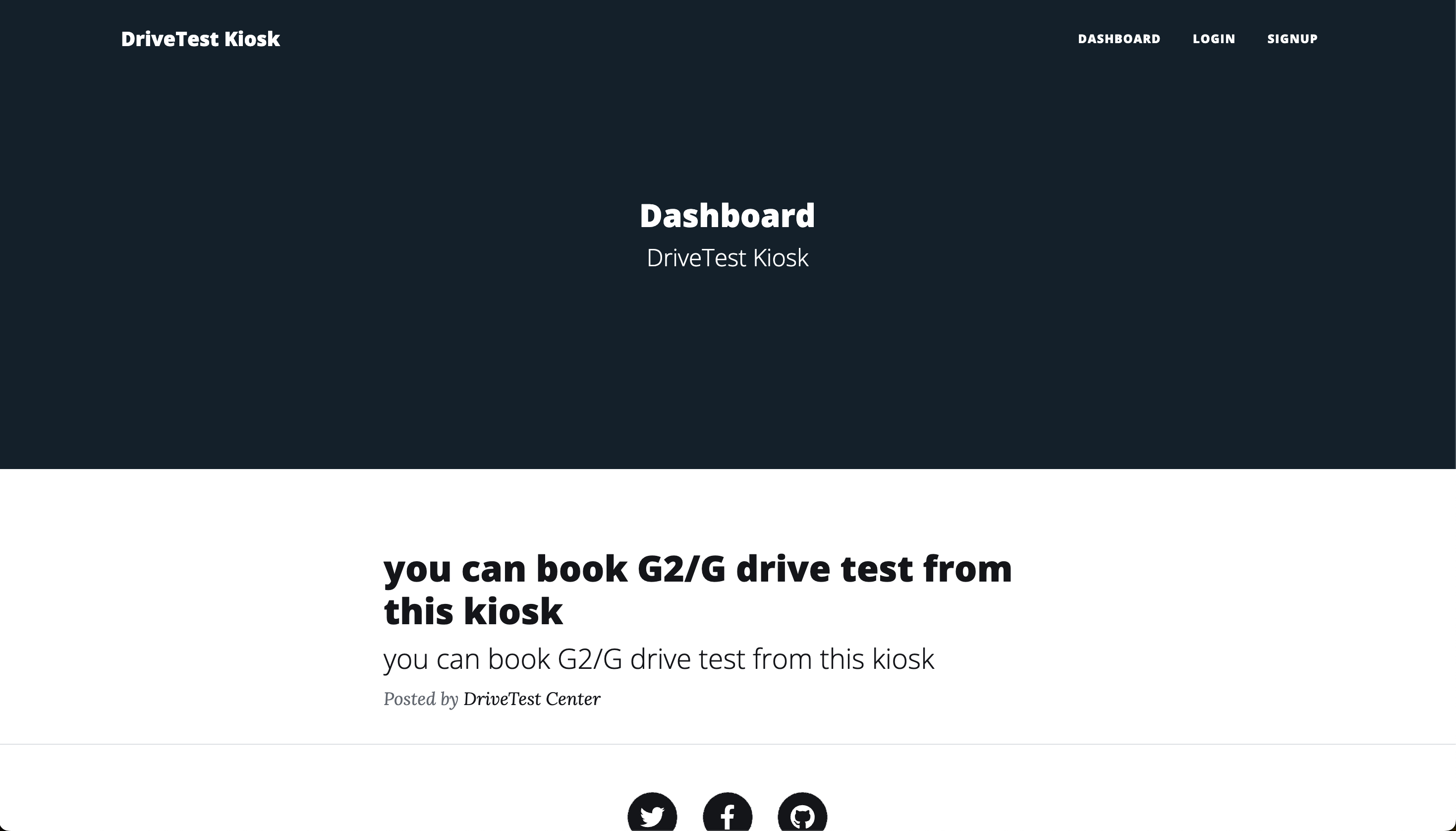 Driving Test Management System